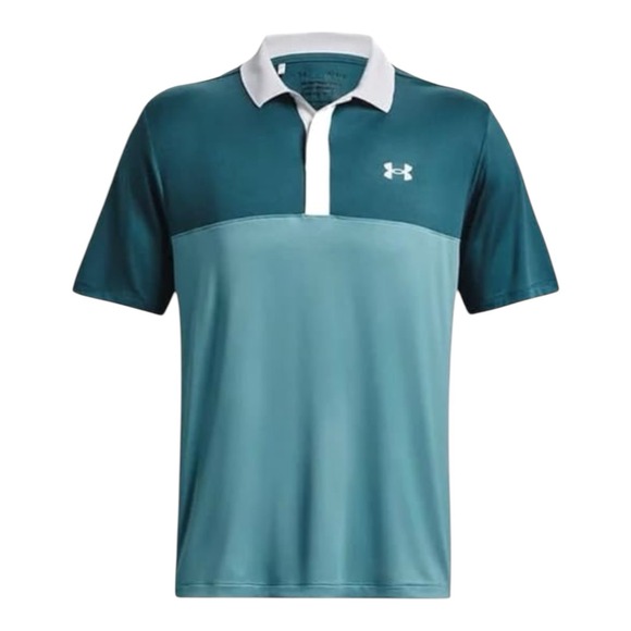 Under Armour Mens Performance 3.0 Colorblock Polo Shirt Short Sleeve S/M UPF 40+ - Picture 1 of 12